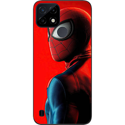 Силіконовий чохол Case для Realme C21 з картинкою Людина Spider павук, фото 1