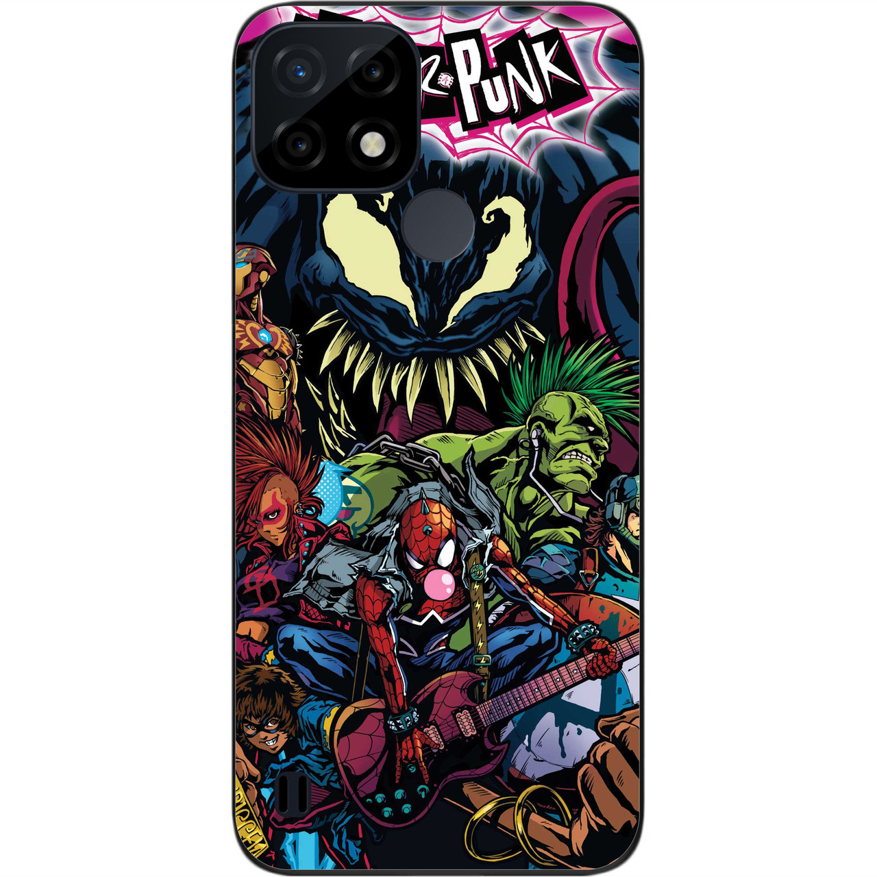 Силіконовий чохол Case для Realme C21 з картинкою Spider-Punk