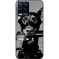 Силиконовый бампер Case для Realme 8 4G с изображением Пес