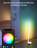 Розумна лампа Philips Hue Gradient Signe White and Color 55 см, ZigBee, Bluetooth, Apple HomeKit (Білий), фото 7