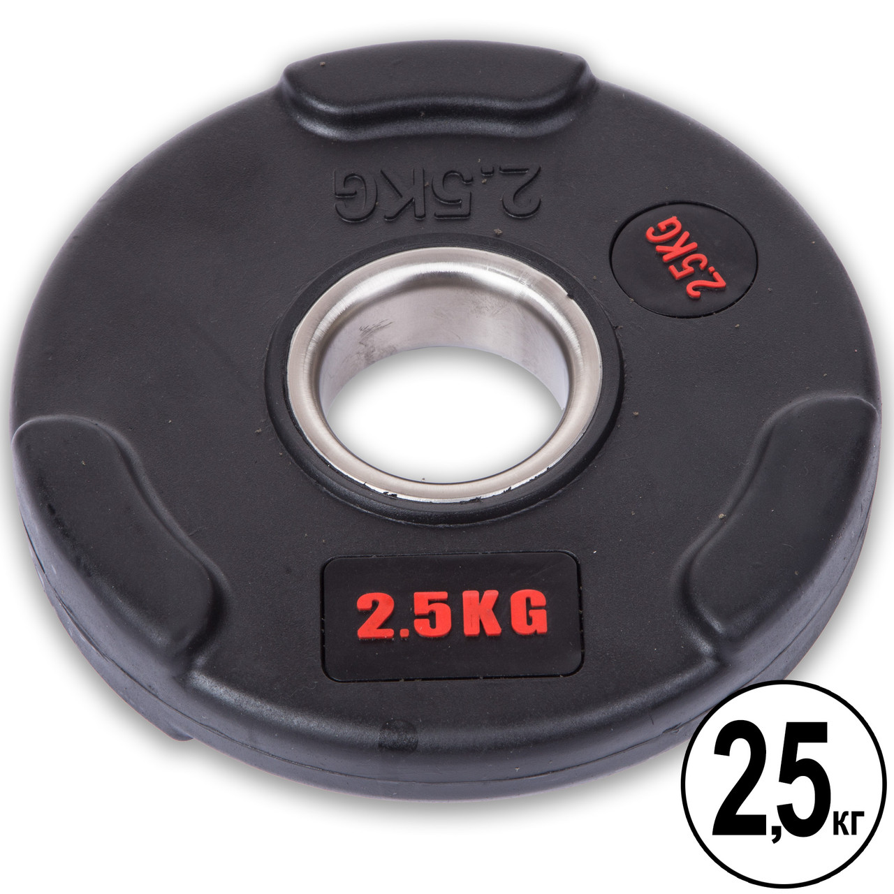 Диски (диски) прогумовані LIFE FITNESS SC-80154B-2_5 51 мм 2,5кг чорний