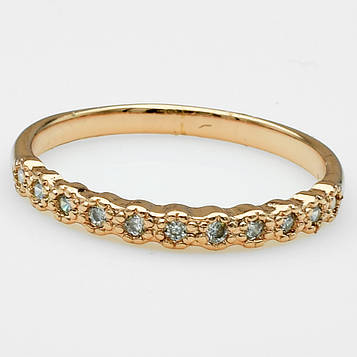 XUPING Кільце Позолота РВ з білими цирконами,Висота 0.3см, Розмір 16.5