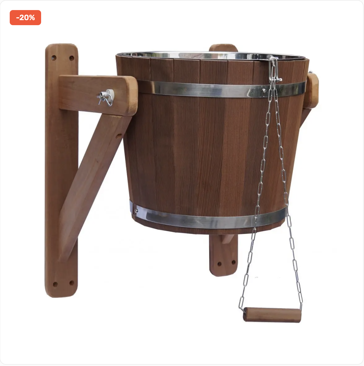 Обливалка. Ведро Водопад 30л, Холодный Душ для Бани