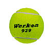М'яч для великого тенісу Werkon 9575 3шт салатовий, фото 2
