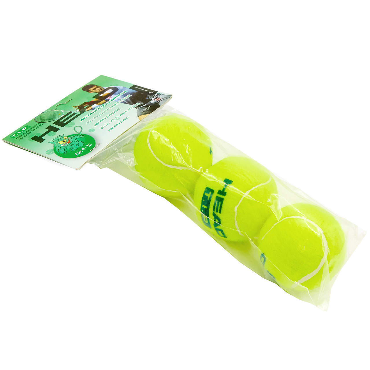 М'яч для великого тенісу HEAD TIP GREEN 578233 3шт салатовий