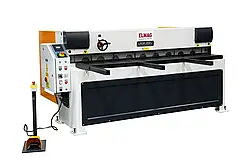 Електромеханічні гільйотинні ножиці по металу LRGM 1550-3 мм Задній упор 750 мм
