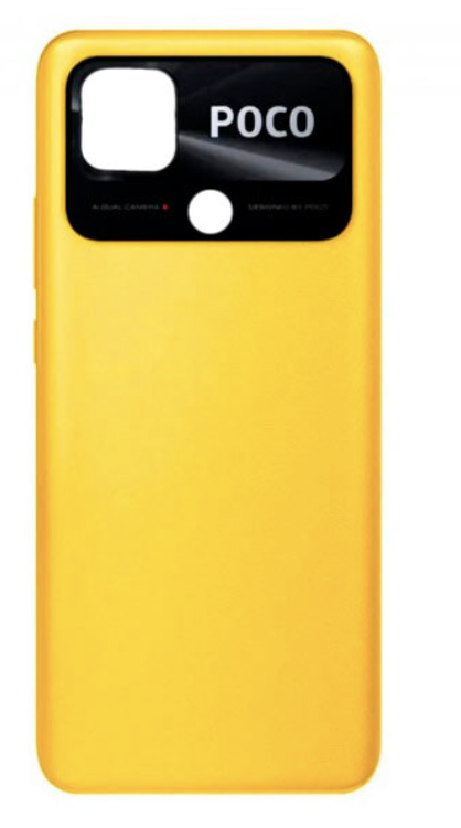 Задня кришка (для) Xiaomi Poco C40, жовта, Poco Yellow, оригінал (54), фото 1