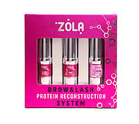 Набор для ламинирования NEW Brow&Lash Protein Reconstruction System ZOLA