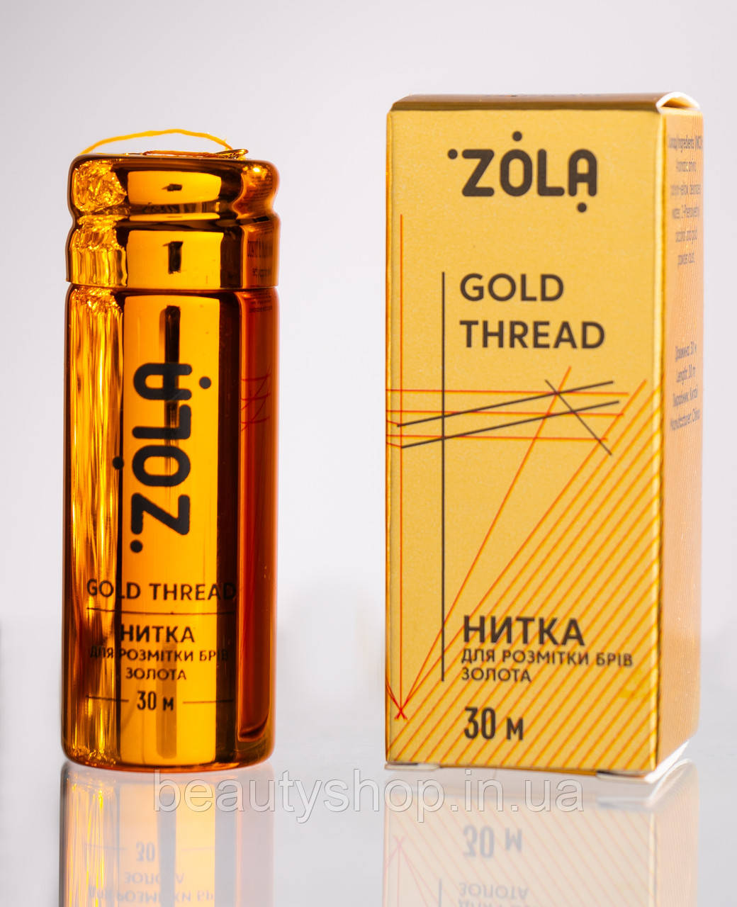 ZOLA Нитка для розмітки брів Золота, 30 м – точність і професіоналізм