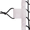 Сітка для великого тенісу Zelart Аматорська SO-2327 12,8x1,08 м чорний-білий, фото 5