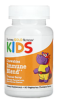 Дитячі вітаміни для імунітету California Gold Nutrition Жувальна суміш для дітей, зі смаком натуральних