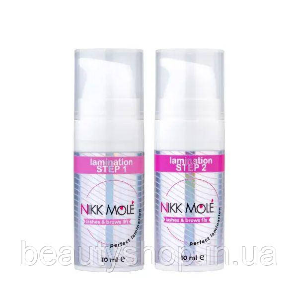 Набір складів No1 і No2 Nikk Mole, для ламінування брів і вій