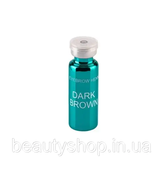 Хна для брів Ekko Beauty Dark Brown, 5 г – Насичений темно-коричневий відтінок