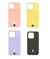 Чехол iPhone 15 Colorfull с карманом для кредитки