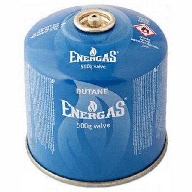 Балон газовий різьбовий для туристичних плит 500G/870ML. ENERGAS