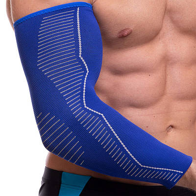 Нарукавник спортивний компресійний SIBOTE ST-7033 S-XL 1 шт. синій