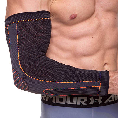 Нарукавник спортивний компресійний EXCEED 871CA L 1 шт чорний-сірий