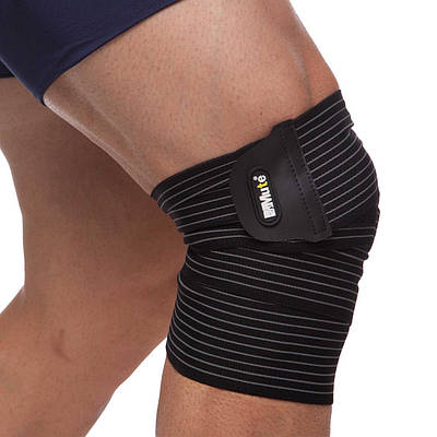 Бинти на коліна для присідань MUTE 9023 1 шт чорний