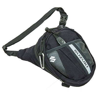Мотосумка на стегнах SUZUKI Zelart MS-0307-S 3 л 19х24x7 см чорний