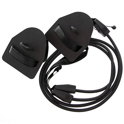 Гребний тренажер із лопатками MadWave DRY TRAINING M077103500W опір 6,3-15,4 кг чорний