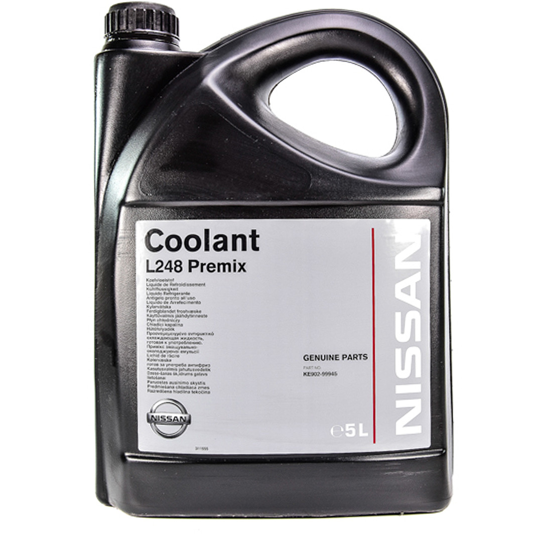 Nissan Coolant L248 Premix G11 зелений -38 ° C, 5 л (KE90299945) готовий антифриз, фото 1