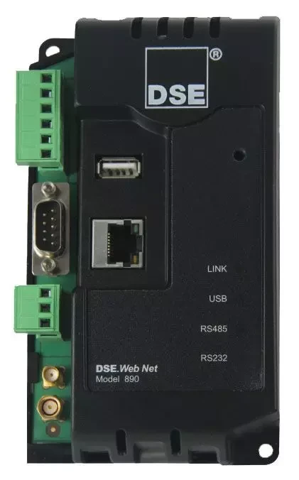 Шлюз віддаленого моніторингу DSE 890 Webnet для генераторів з керуванням DSE, починаючи з версії DSE 45xx,
