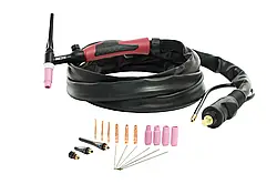 Шланг-пакет TIG SRC 26 В/4 м з газовим охолодженням, заглушка Ø 13 мм 35/50 мм2 вмик. газовий шланг із заглушкою