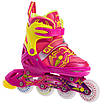 Набір роликові ковзани JINGFENG SK-179 розмір 31-38 + комплект захисту кольору в асортименті, фото 6