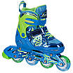 Набір роликові ковзани JINGFENG 189 розмір 31-38 + комплект захисту кольору в асортименті, фото 5