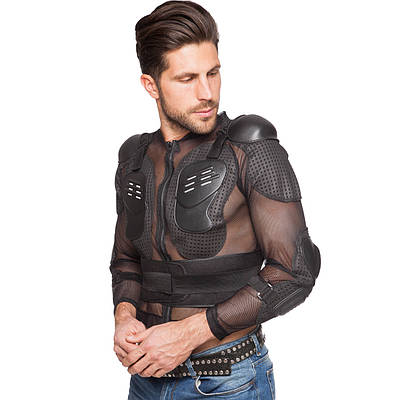 Моточерепаха мотозахист Zelart F-1 розмір M-2XL чорний