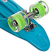 Скейтборд круїзер Zelart SK-2306-7 блакитний, фото 5