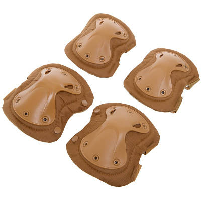 Тактичні наколінники та налокотники, комплект (койот)