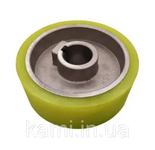 Ролик подаючий для чотиристороннього верстата, 120x30x50 мм покриття поліуретан, фото 1