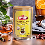 Чорний чай з бергамотом EARL GREY TEA CAYKUR TOMURCUK турецький чай з натуральним ароматом бергамоту 200 гр