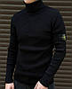 Чоловічий чорний гольф Stone Island, светр Стон Айленд чоловіча кофта, фото 6