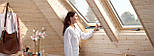 Мансардне вікно Velux Optima Ручка знизу GZR3050B 114*118см, фото 3
