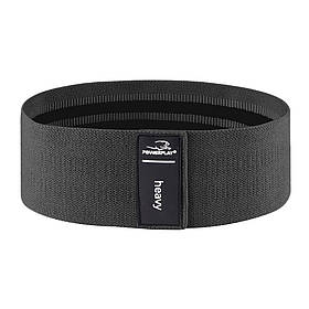 Тканева гумка для фітнесу та спорту PowerPlay 4111 Hip Band L Light Чорна (d_84cm)