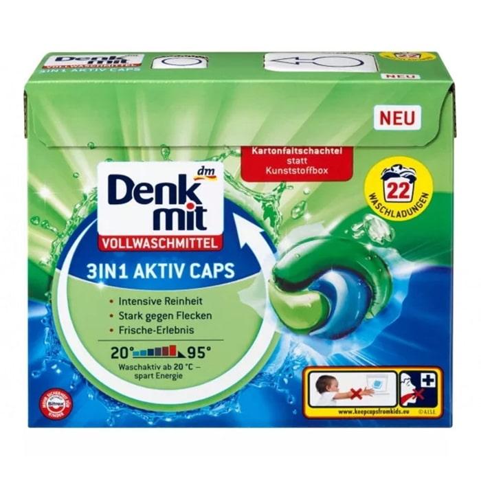 Капсули для прання Denkmit кольорової й білої білизни 22 шт., фото 1