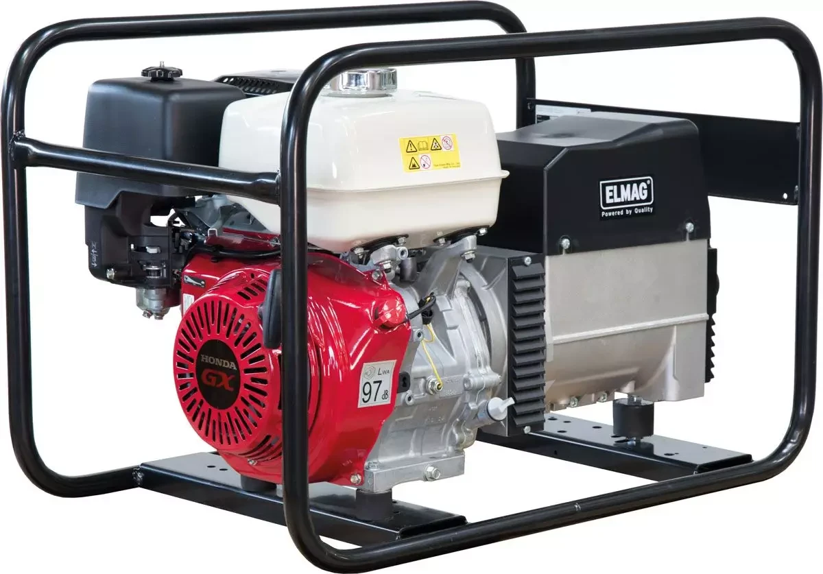 Генератор SEB 6500WD-AVR з двигуном HONDA GX390 і керуванням AVR, фото 1