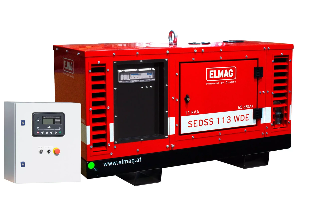 Повний комплект аварійного електроживлення ДИЗЕЛЬНИЙ генератор SEDSS 183WDE-ASS з двигуном KUBOTA D1105, фото 1