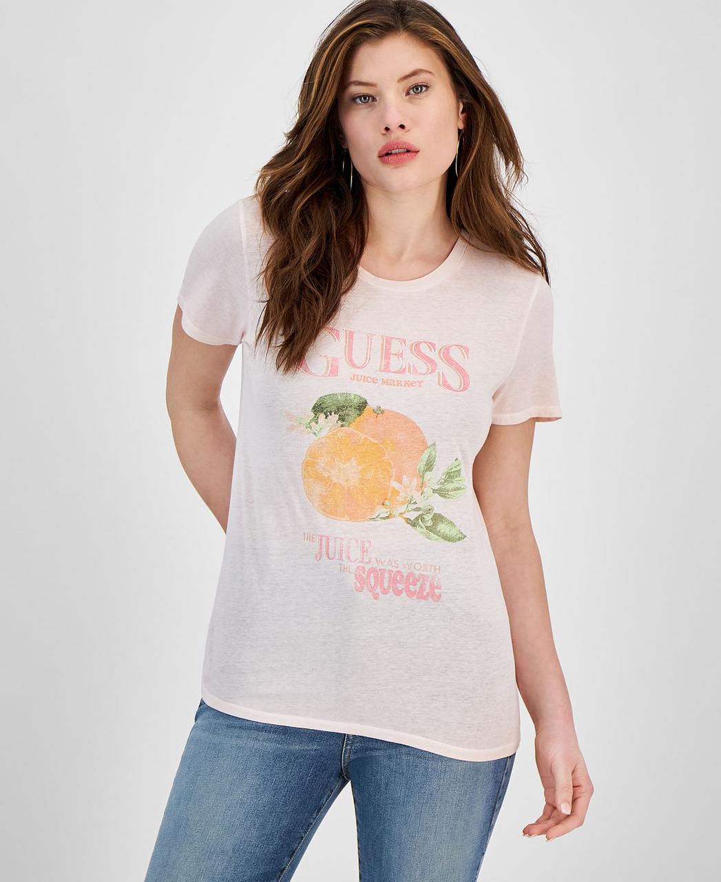 Жіноча легка футболка GUESS з малюнком оригінал