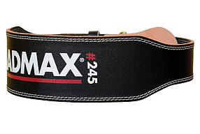 Пояс для важкої атлетики MadMax MFB-245 Full leather шкіряний Black M