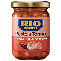 Соус Rio Mare Pesto з тунцем, оливками та гострим перцем 130г