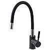 Змішувач для кухні з гнучким гусаком Globus Lux LAZER GLLR-0203SB-1-ONIX Чорний граніт, фото 3