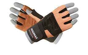 Рукавички для фітнесу MadMax MFG-269 Professional Brown S