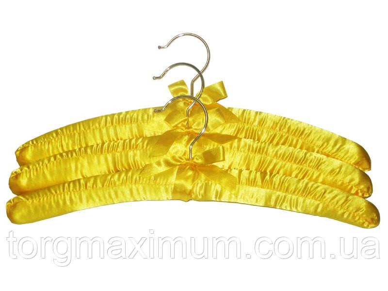 Сатинові плічка жовті набір 3 (шт), фото 1