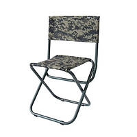 Стул- кресло раскладное Штиль, стальная труба ф-2,0см, размер сидения 280х280мм ткань Пиксель