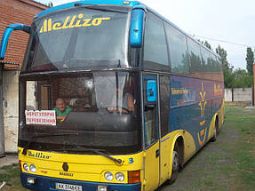 Изготовление и замена лобового стекла на автобус Noge Renault FR 1 NOGE в Никополе (Украина) 13