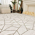 Килим VERSAY 51400A 1,6Х2,3 Темно-бежевий прямокутник, фото 2