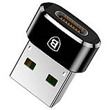 Перехідник Baseus USB Male To Type-C Female Adapter Converter 3A (CAAOTG-01), фото 3